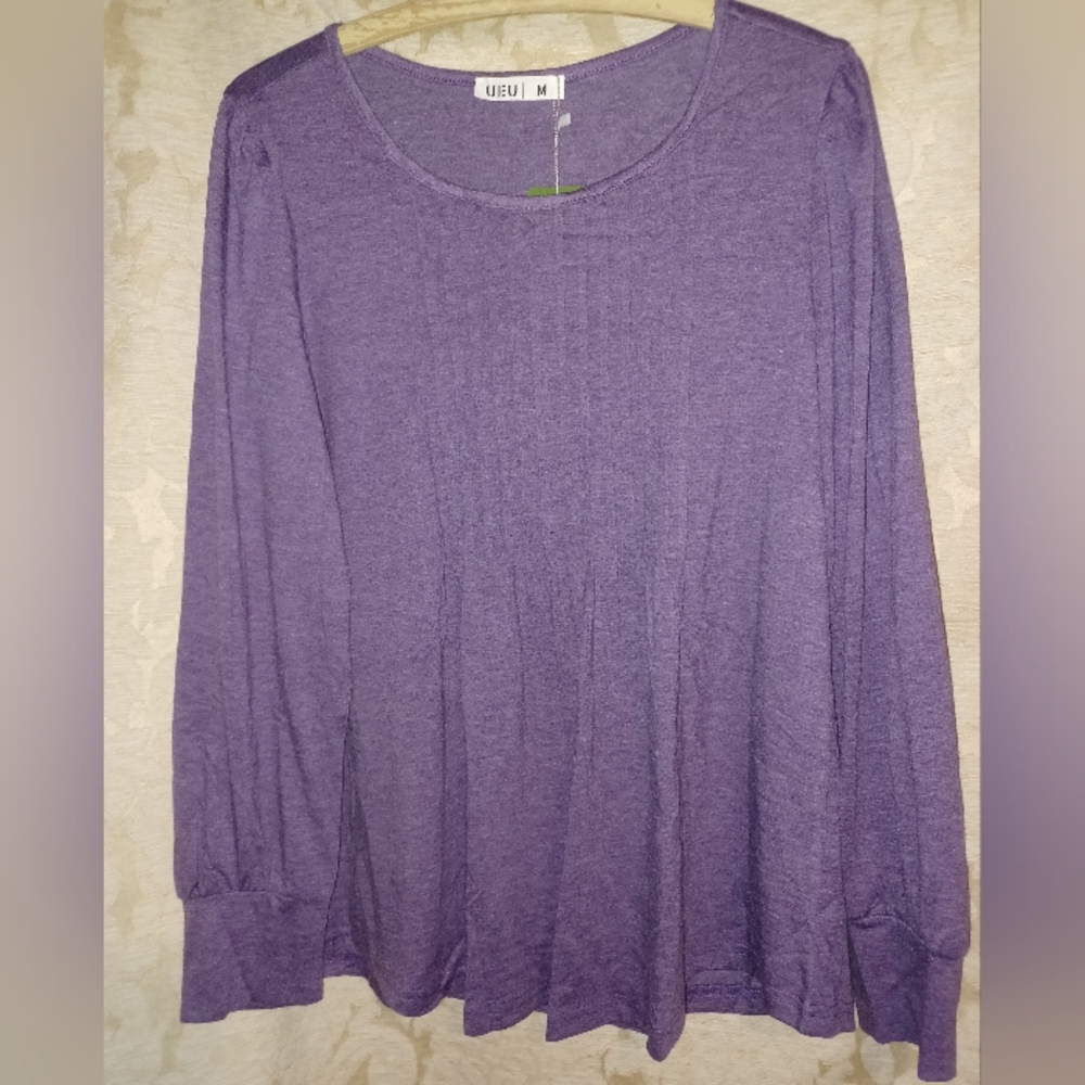 UE Purple 3/4 Sleeve Relaxed Tunic